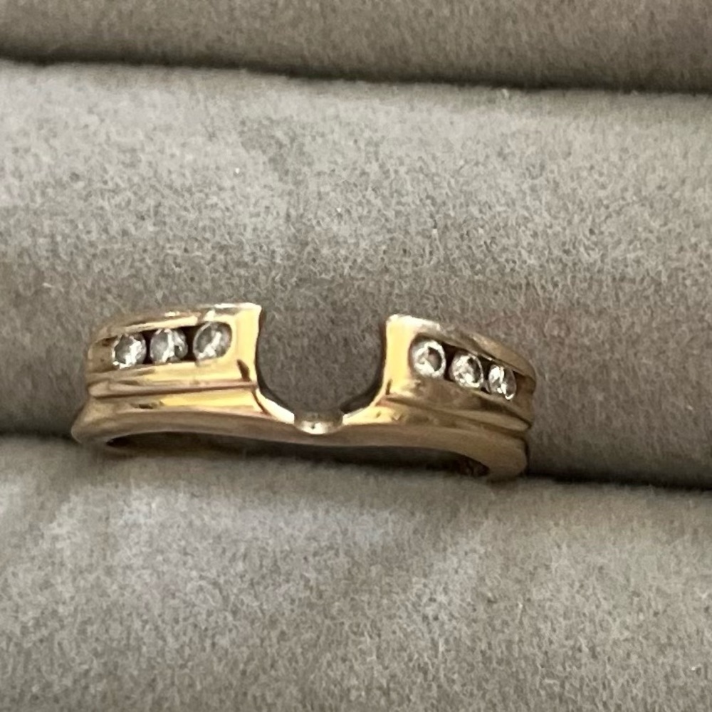 14k yellow gold ring wrap/enhancer size 6